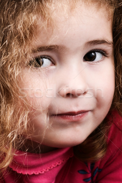 красивая девушка красивой вьющиеся волосы Cute свойства Сток-фото © vanessavr