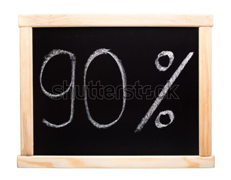Fifty percent written on blackboard Stock photo © vankad