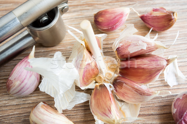 Organic garlic Stock photo © vankad