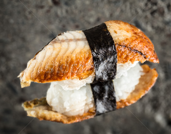 Nigiri sushi with eel Stock photo © vankad