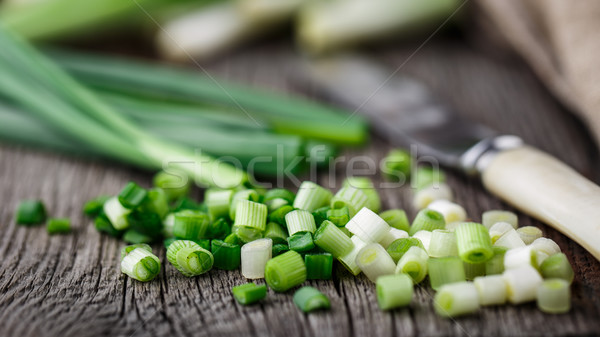 Chopped scallions Stock photo © vankad