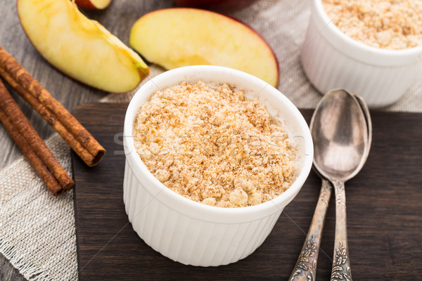 Apple crumble dessert Stock photo © vankad
