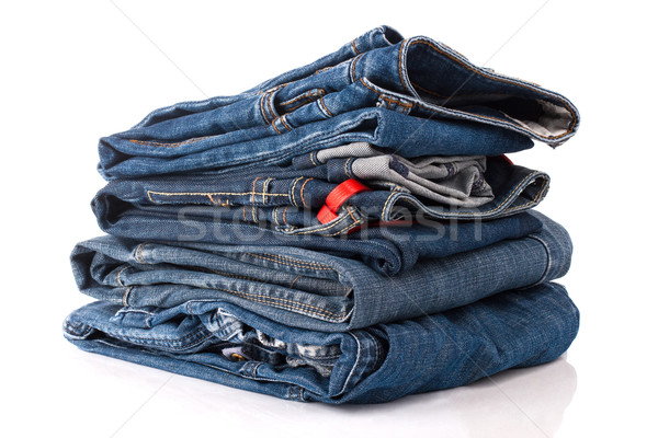 Stack of jeans Stock photo © vankad