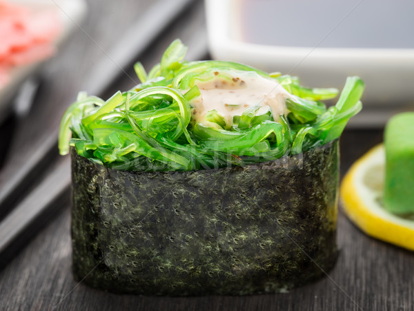 Close up of gunkan sushi Stock photo © vankad