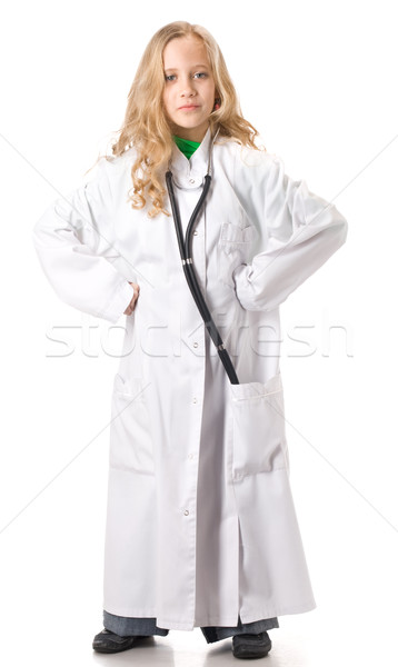 Young girl in doctor suit Stock photo © vankad