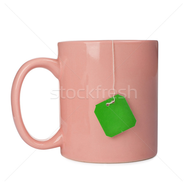 Cup with tea bag Stock photo © vankad
