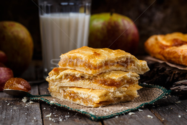 Homemade apple pie Stock photo © vankad