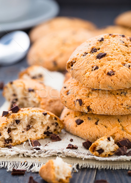 Cioccolato chip cookies tovagliolo Foto d'archivio © vankad