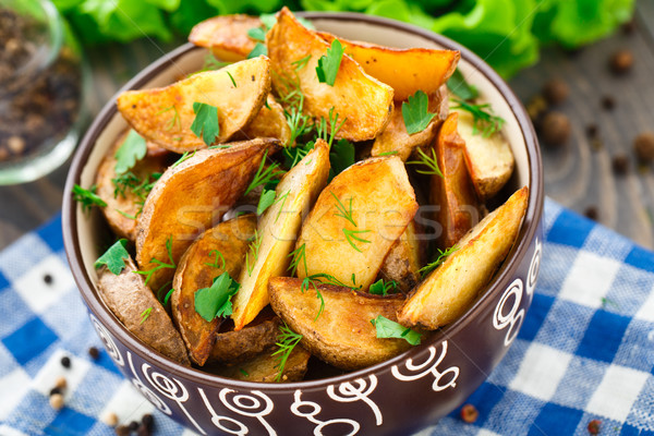 Krumpli finom sült étel zöldség edény Stock fotó © vankad