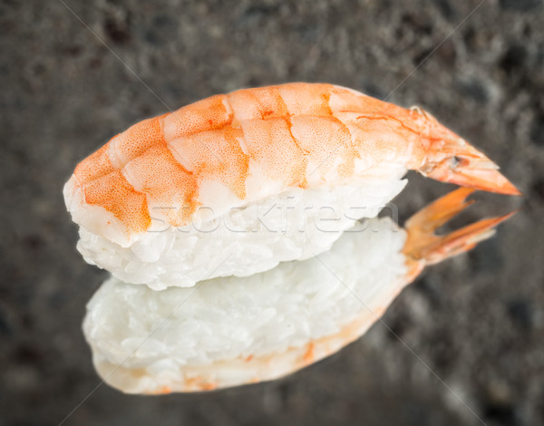 Stock photo: Nigiri sushi with shrimp