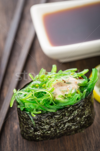 Close up of gunkan sushi Stock photo © vankad