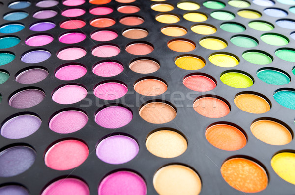 Colorful eye shadows palette Stock photo © vankad