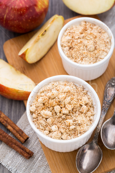 Apple crumble dessert Stock photo © vankad