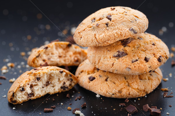 Chocolate chip cookies Stock photo © vankad