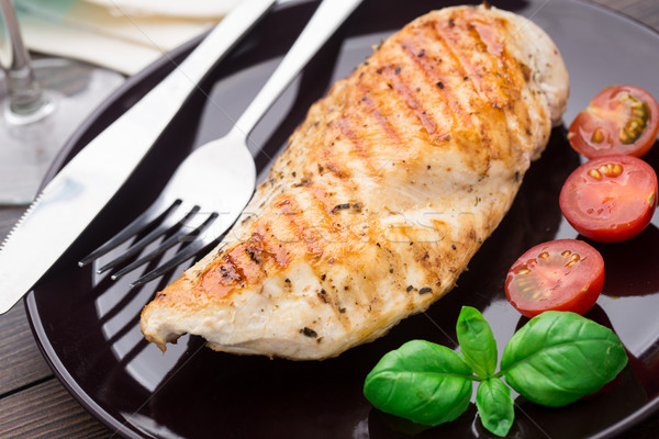 Grilled chicken breasts Stock photo © vankad