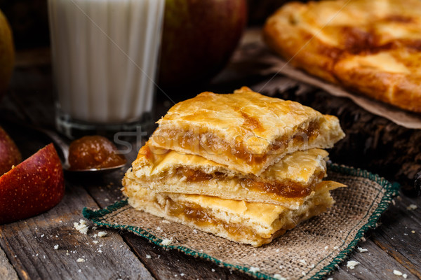 Homemade apple pie Stock photo © vankad