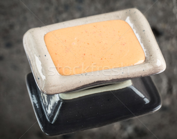 BBQ sauce in a bowl Stock photo © vankad