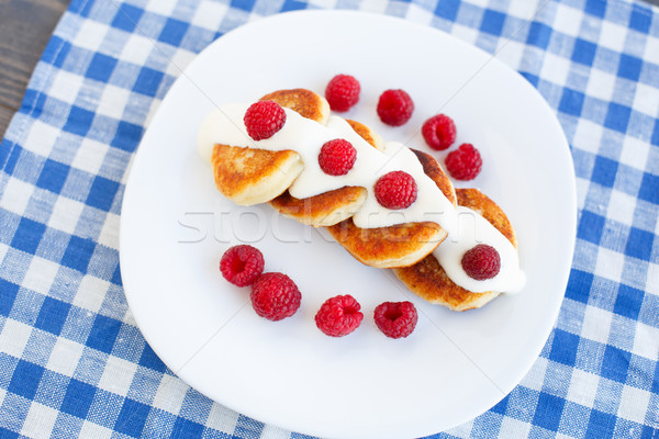 Délicieux maison fromages framboise [[stock_photo]] © vankad