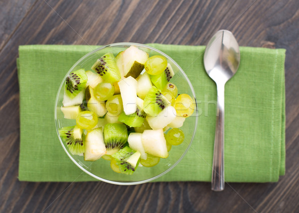 Glass bowl with fruits Stock photo © vankad