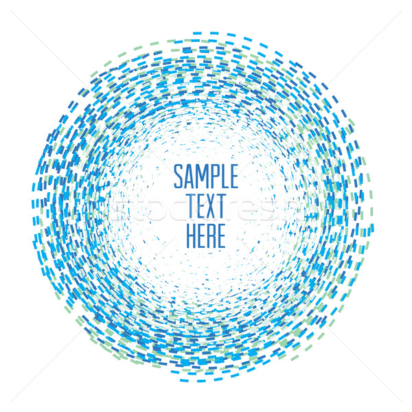 Abstract background. Circle of the dotted line. Frame for your t Stock photo © Vanzyst