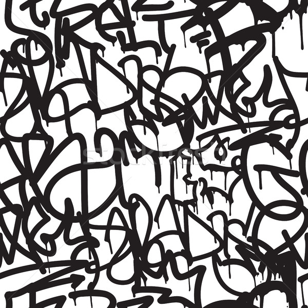 Graffiti background seamless pattern Stock photo © Vanzyst