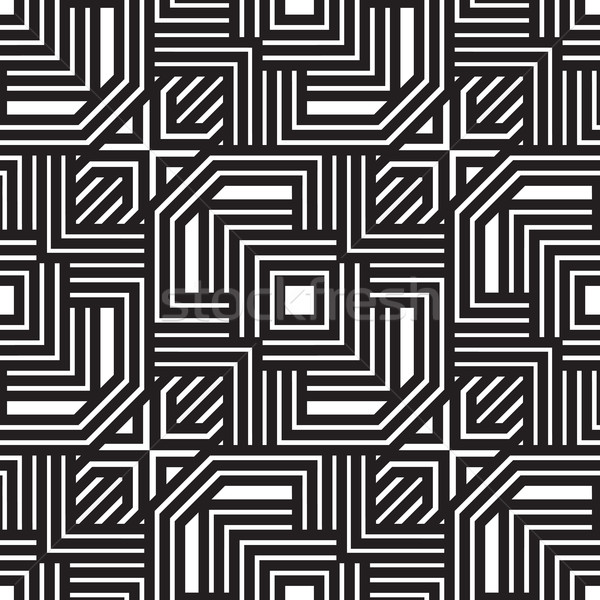 Abstract lines seamless pattern. Modern stylish geometric backgr Stock photo © Vanzyst