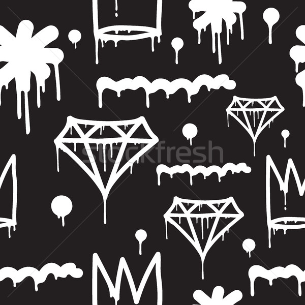 Graffiti seamless pattern Stock photo © Vanzyst