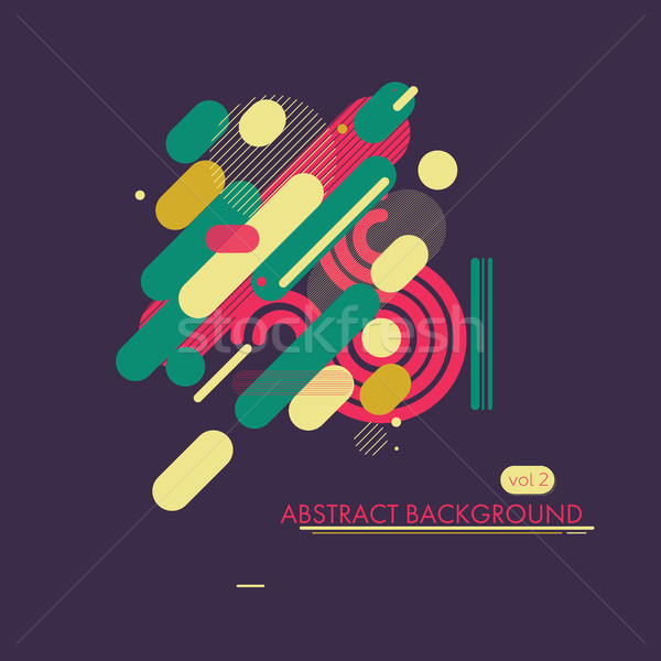 Colorful background with design elements Stock photo © Vanzyst