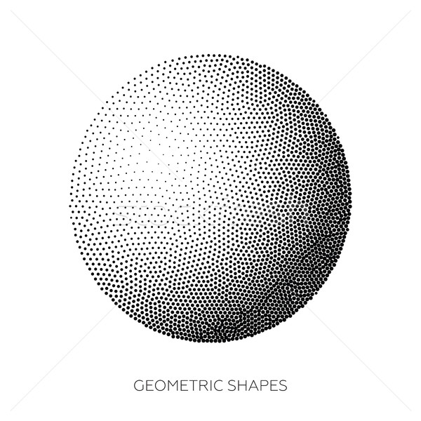 Three-dimensional geometric figures collected from points  Stock photo © Vanzyst