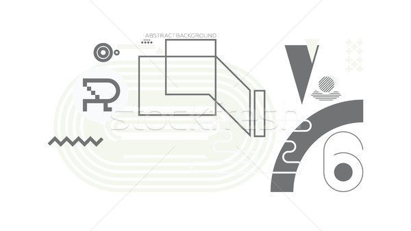 Foto stock: Geométrico · resumen · diseno · elementos · universal · colorido