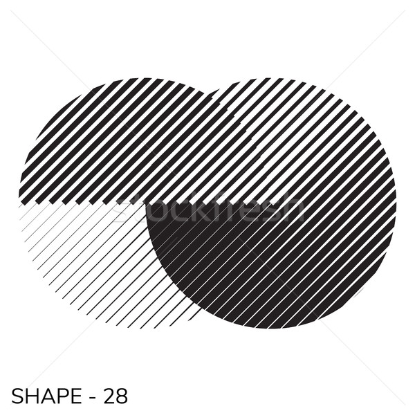 Simple géométrique forme résumé objet [[stock_photo]] © Vanzyst