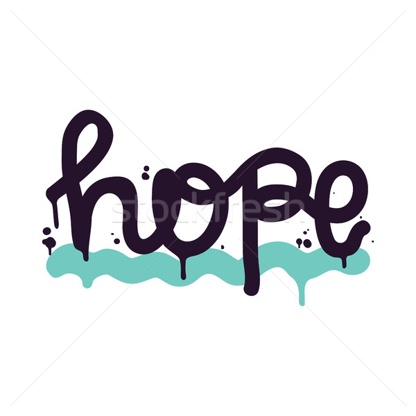 Stock photo: Poster Vector lettering Hope