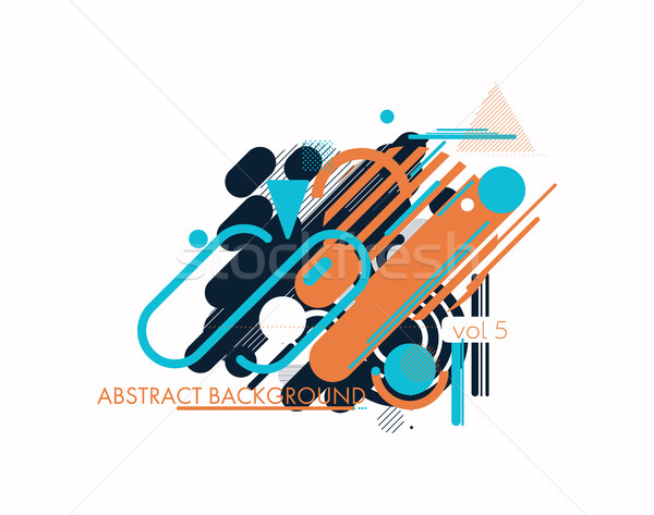  Geometry design elements Stock photo © Vanzyst