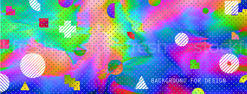 Colorido abstrato tendência imagem efeito estilo Foto stock © Vanzyst
