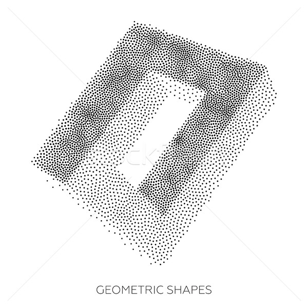 Three-dimensional geometric figures collected from points  Stock photo © Vanzyst
