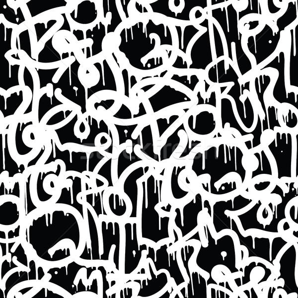 Graffiti background seamless pattern Stock photo © Vanzyst