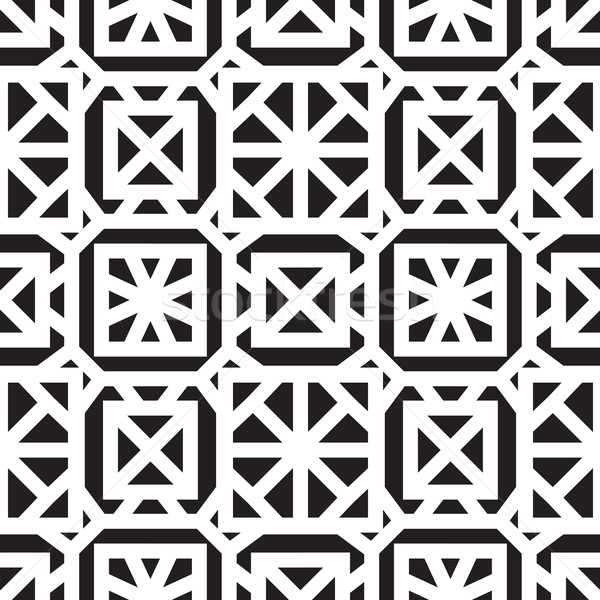 Abstrakten Stickerei geometrischen Zeilen modernen Stock foto © Vanzyst