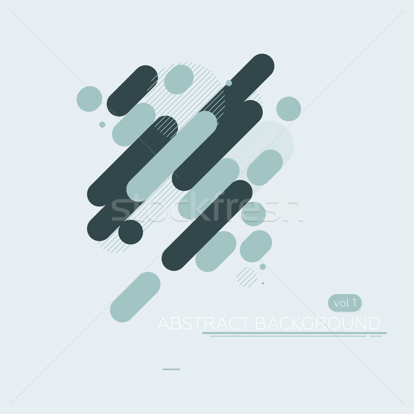 Colorful background with design elegant lines Stock photo © Vanzyst