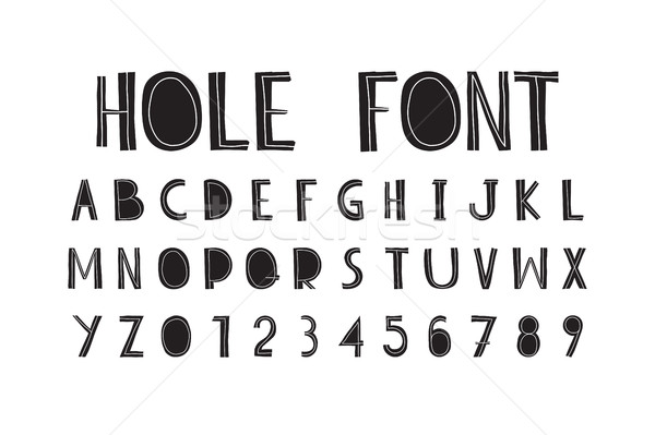 Careless decorative letters written by hand Stock photo © Vanzyst