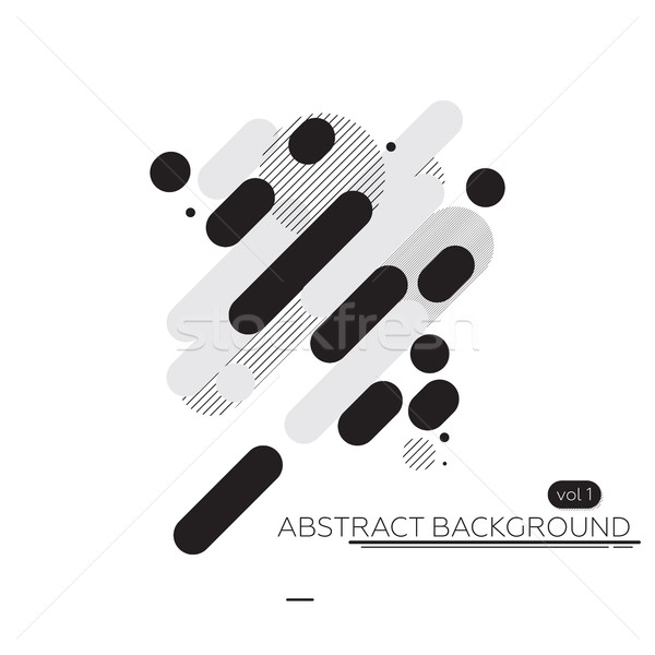 Minimal abstract background black and white Stock photo © Vanzyst