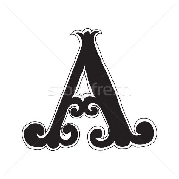 The  vintage style letter  A Stock photo © Vanzyst