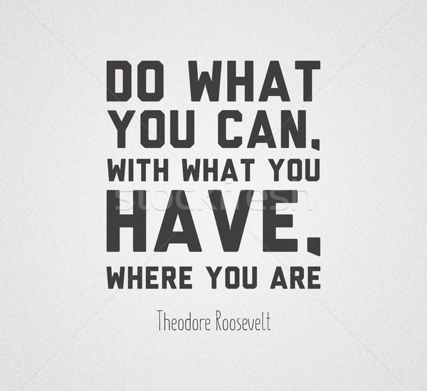 Stock photo: Poster with quote