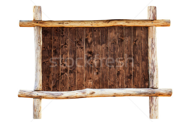 The frame made from oak logs Stock photo © vapi