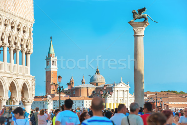People on famous San Marco square Stock photo © vapi