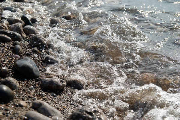 Rocks in the waves and sea foam. Stock photo © vapi