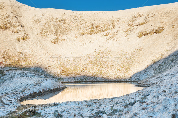 Sunset at the lake in winter mountains Stock photo © vapi