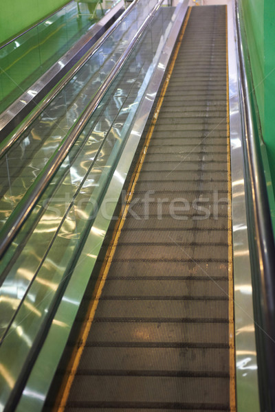 Leer Rolltreppe Treppe Schritte Treppe Flughafen Stock foto © vapi