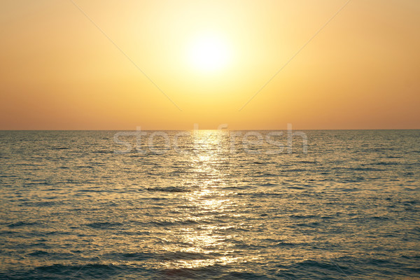 Sunset above the sea Stock photo © vapi
