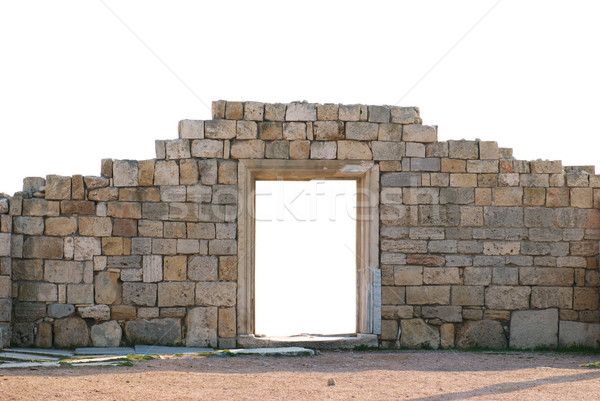 Ancient wall with door Stock photo © vapi
