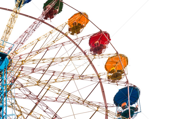 Ferris wheel isolated on white Stock photo © vapi